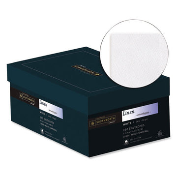 Southworth® 25% Cotton Linen #10 Envelope, Commercial Flap, Gummed Closure, 4.13 X 9.5, White, 250-box freeshipping - TVN Wholesale